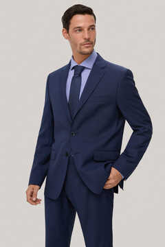 Pedro del Hierro Americana traje azul en tailored fit Blue