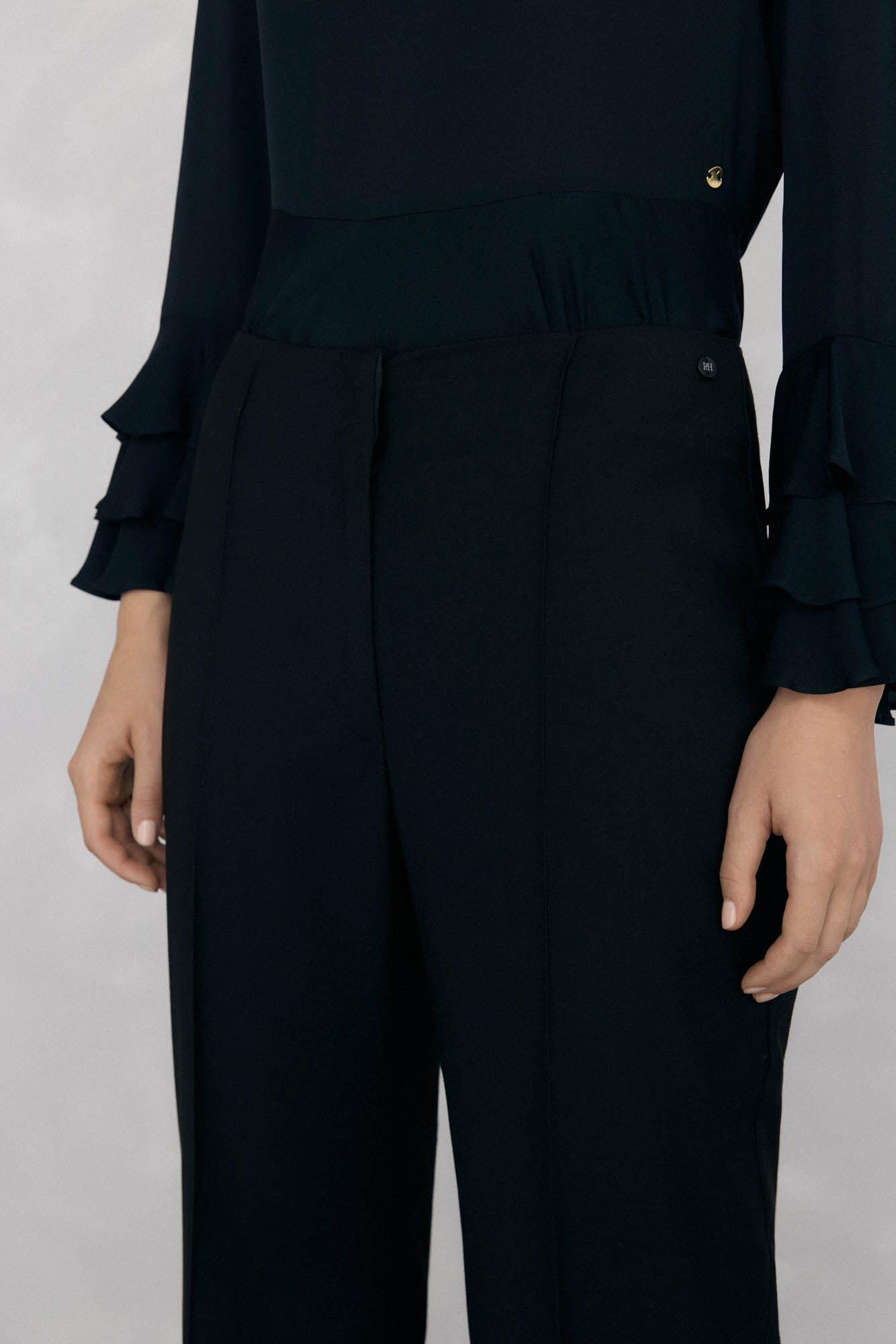 Pedro del Hierro Pantal&oacute;n flare Negro