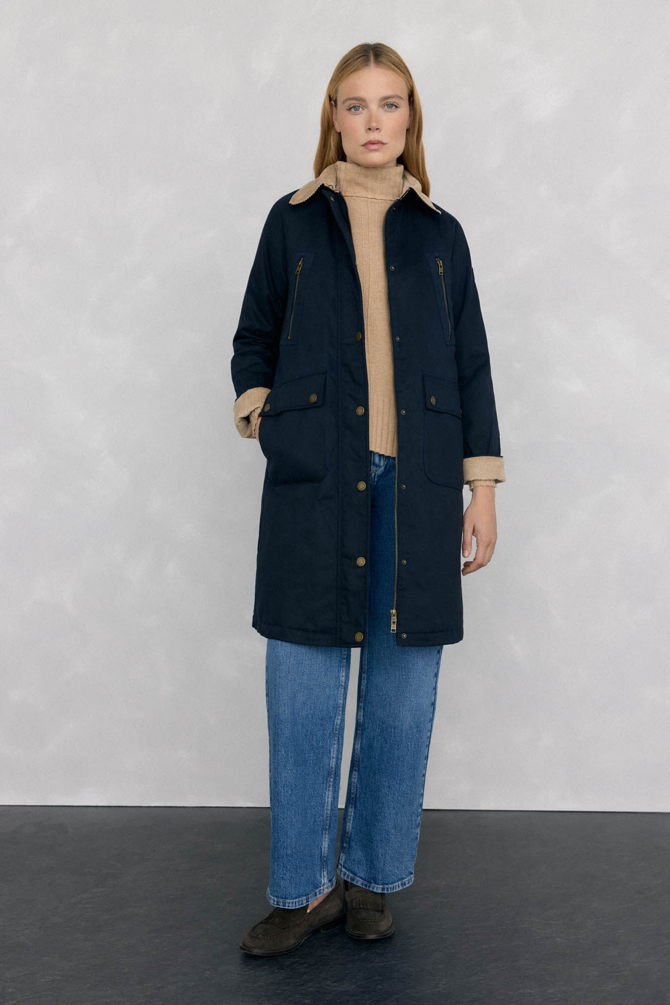 Pedro del Hierro Parka larga encerada