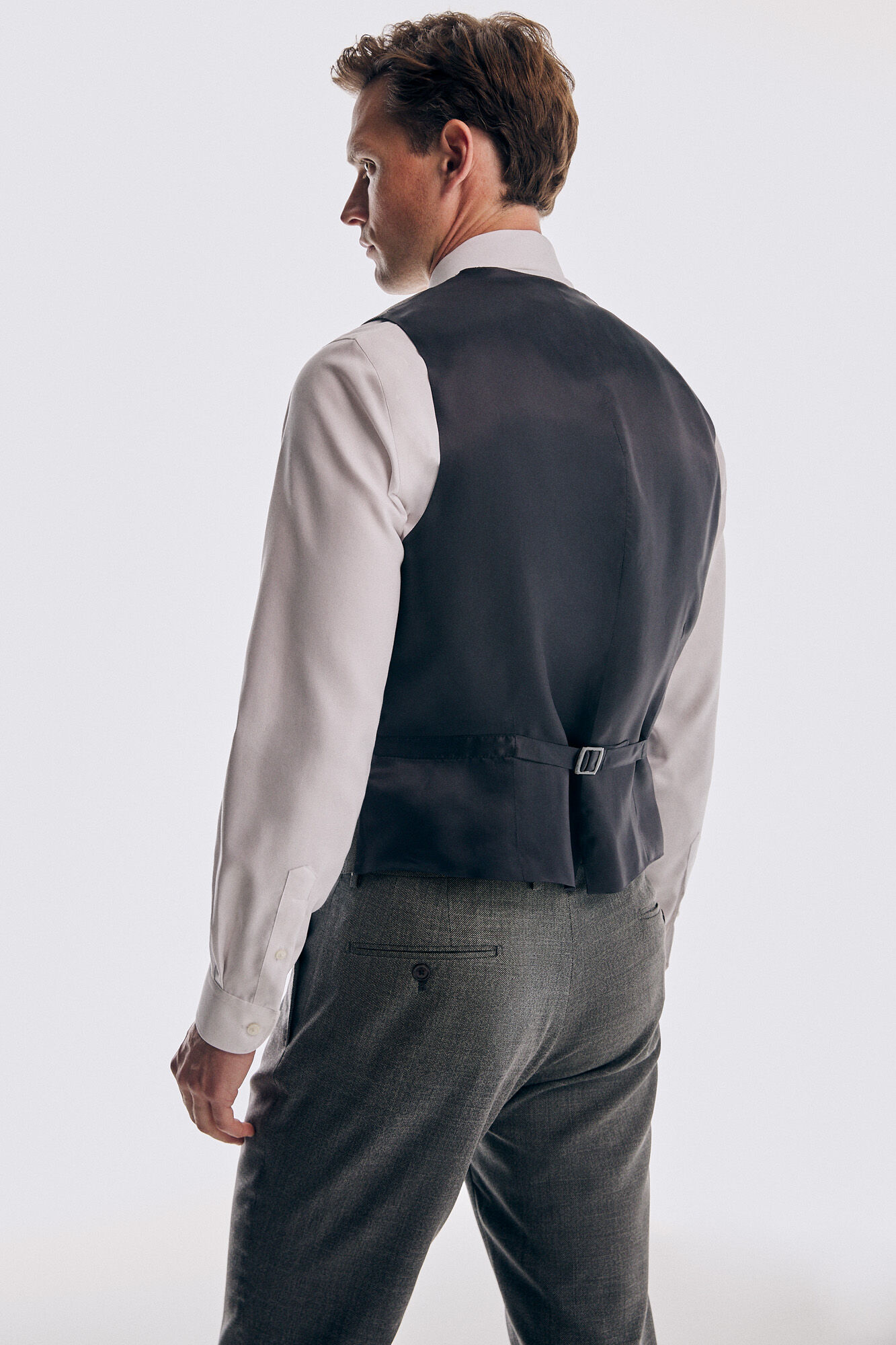 Pedro del Hierro Chaleco gris tailored fit Gris