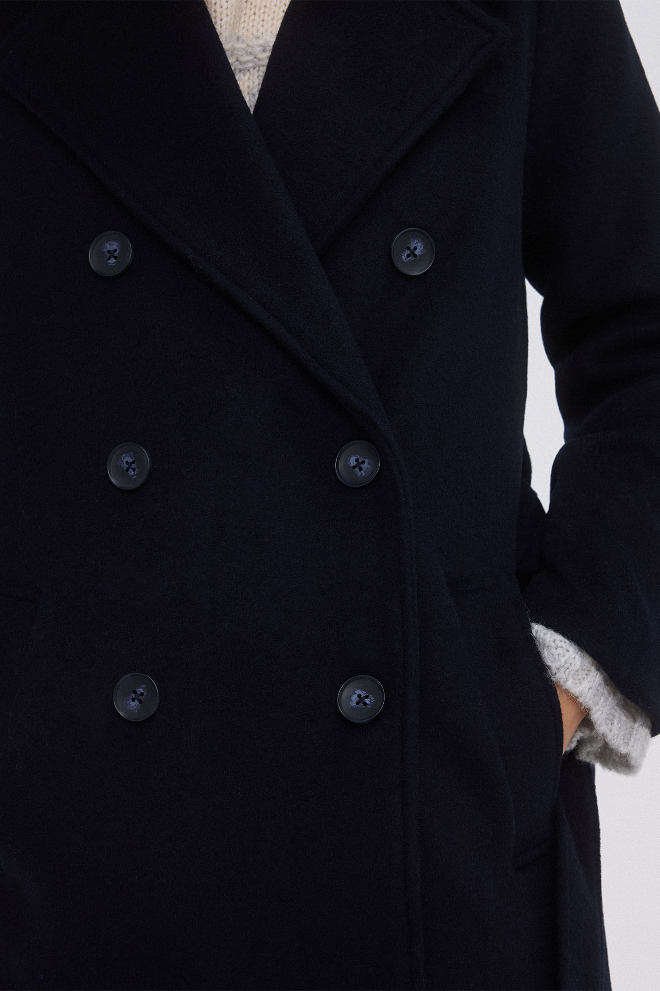 Pedro del Hierro Sobretudo de tecido Azul