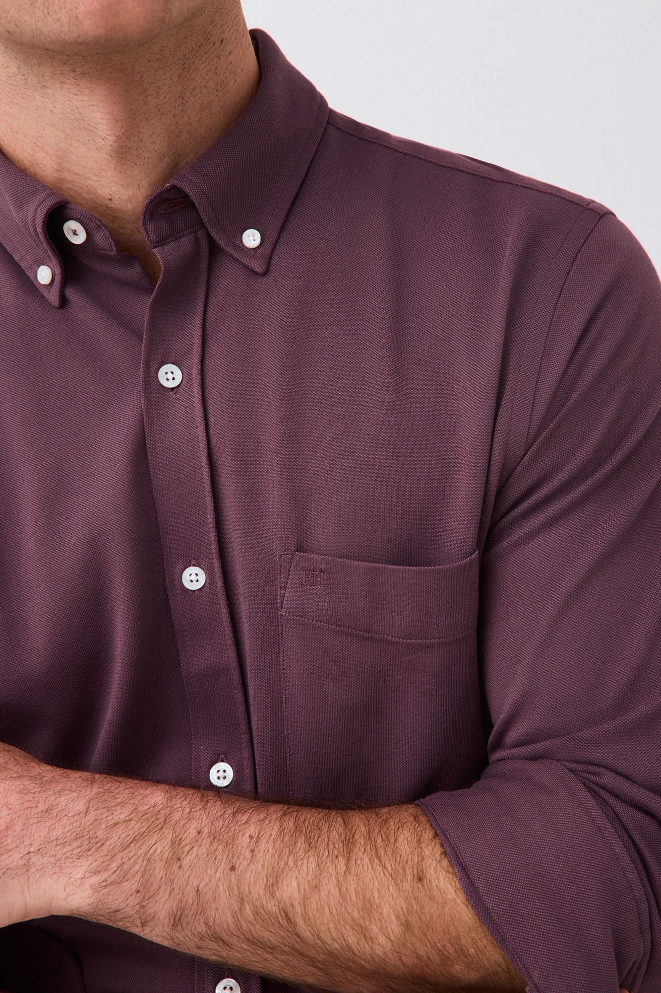Pedro del Hierro Plain jersey-knit shirt
