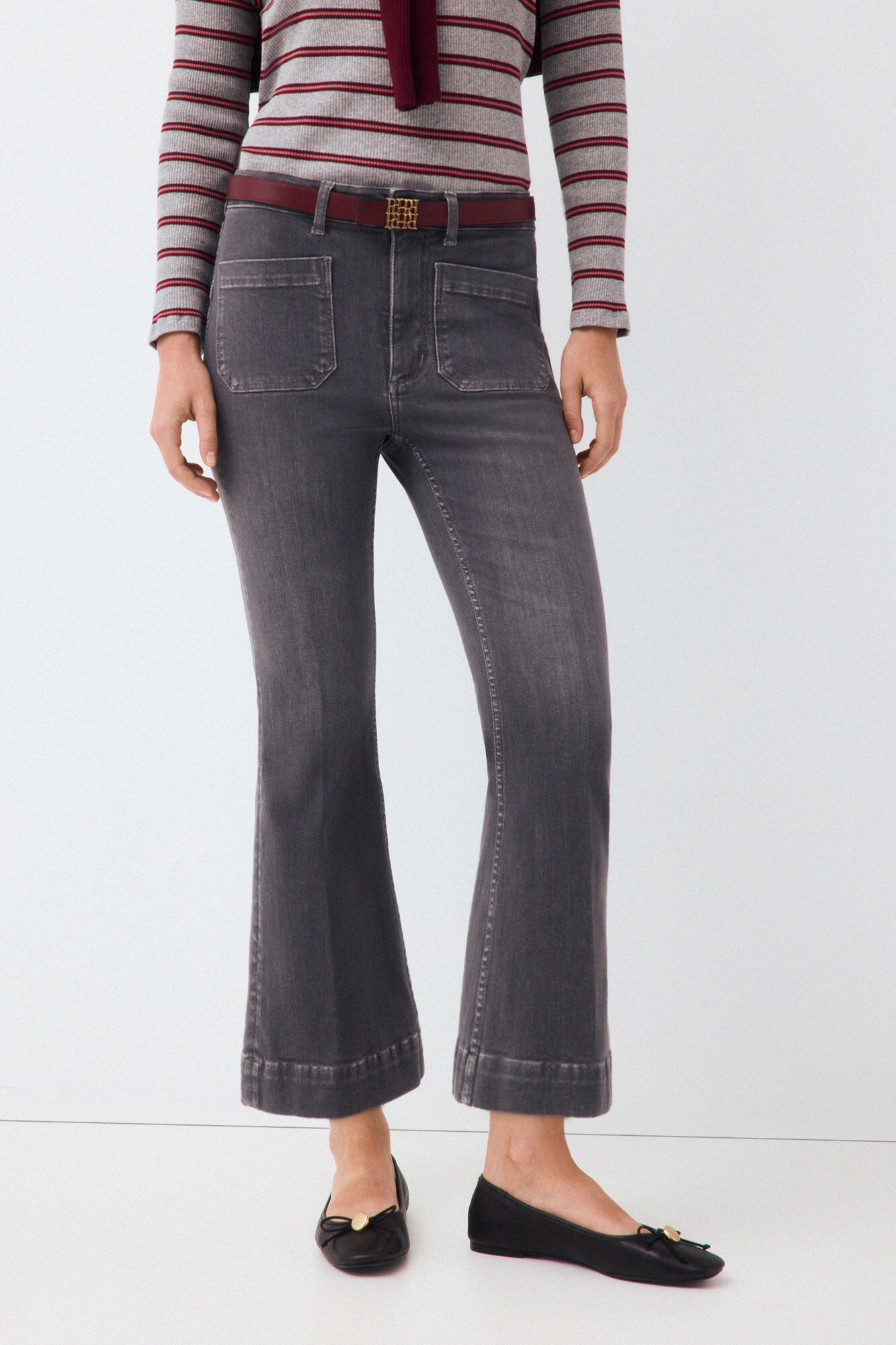 Pedro del Hierro Jeans push up flare capri