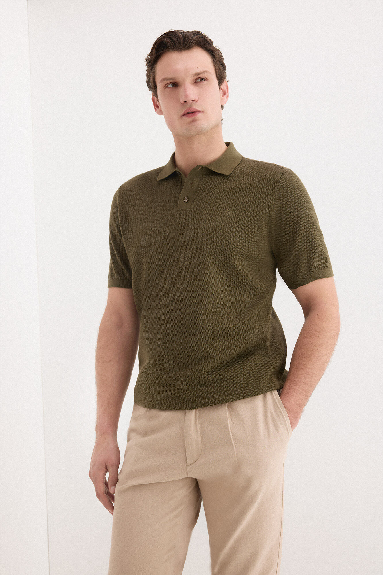 Pedro del Hierro Camisola polo premium manga curta &agrave;s riscas