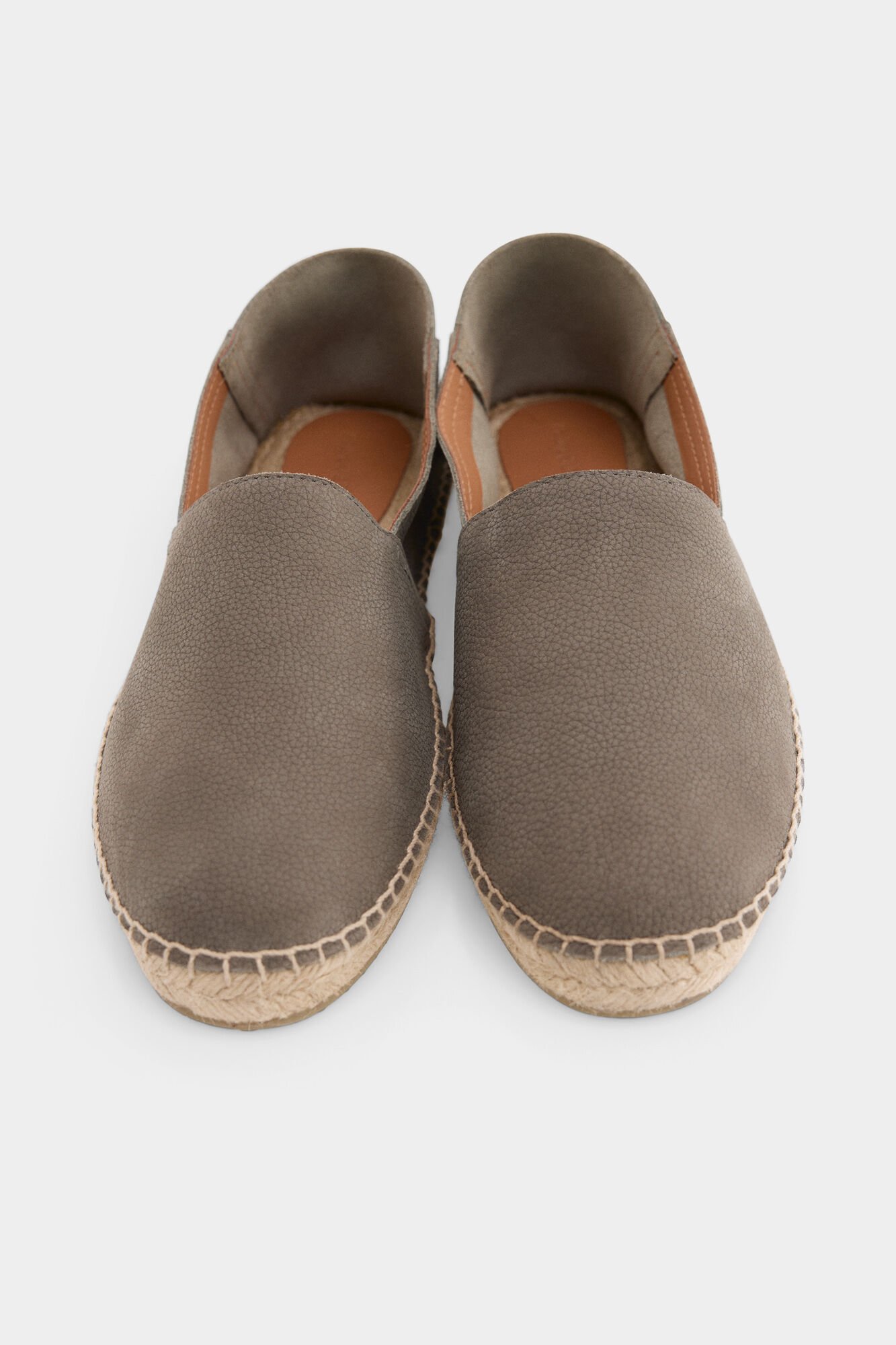 Pedro del Hierro Leather espadrille Grey