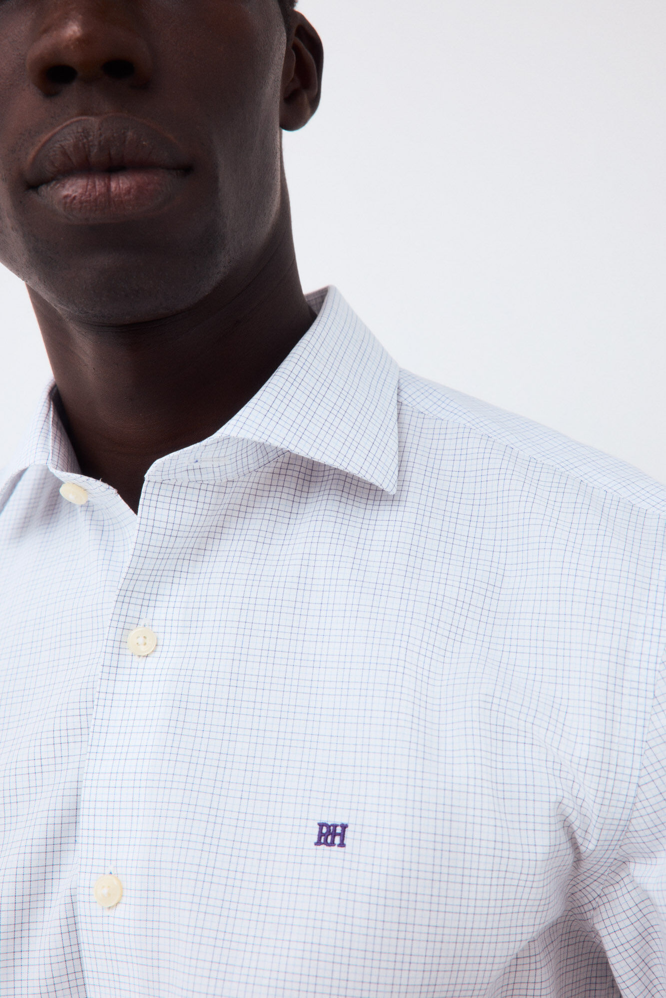 Pedro del Hierro Plaid easy-iron dress shirt