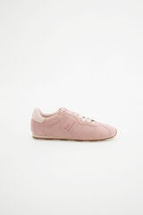 Pedro del Hierro Soft suede sneaker Pink