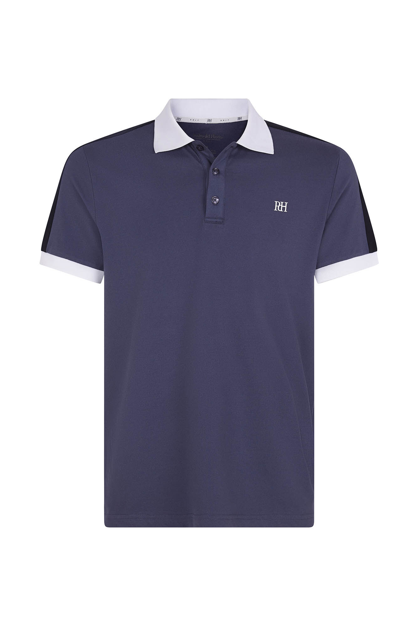 Pedro del Hierro Polo contrastes golf Azul