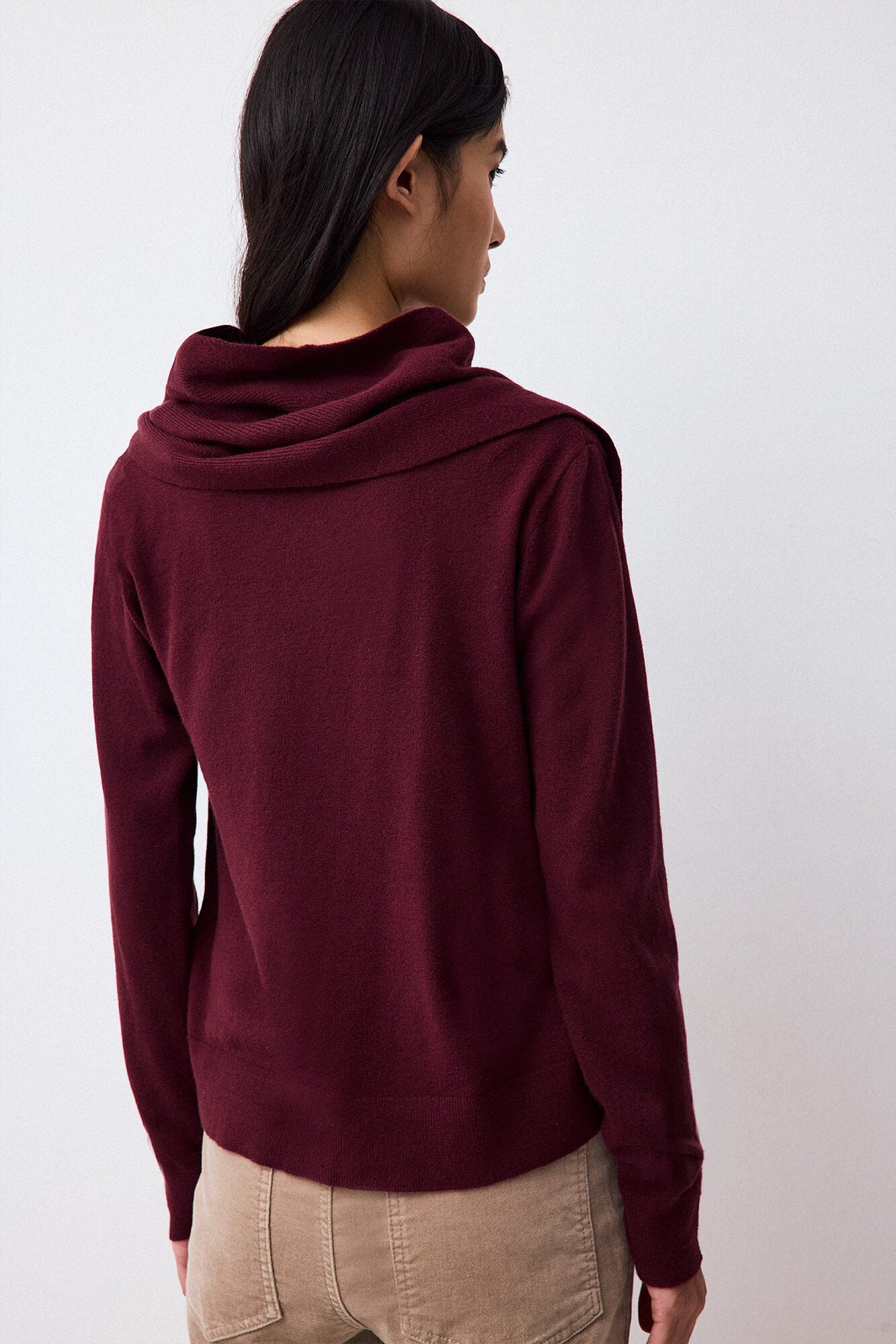 Pedro del Hierro Jumper with scarf Burgundy