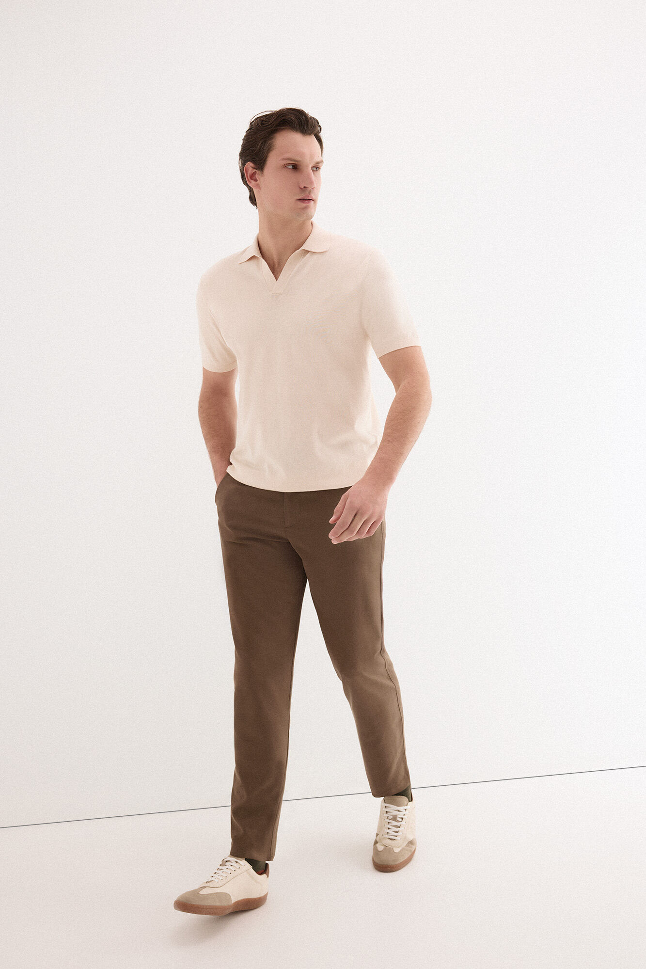 Pedro del Hierro Camisola polo premium manga curta em algod&atilde;o