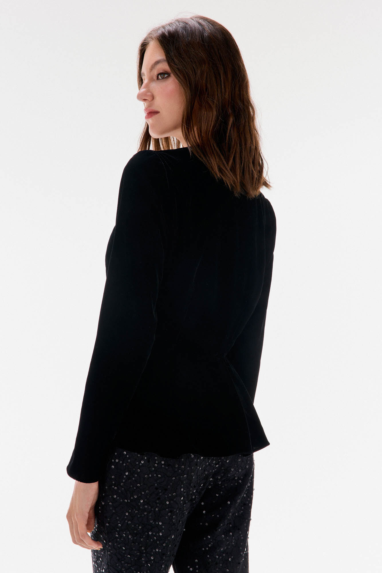 TFP by Tamara Falc&oacute; Velvet top Black