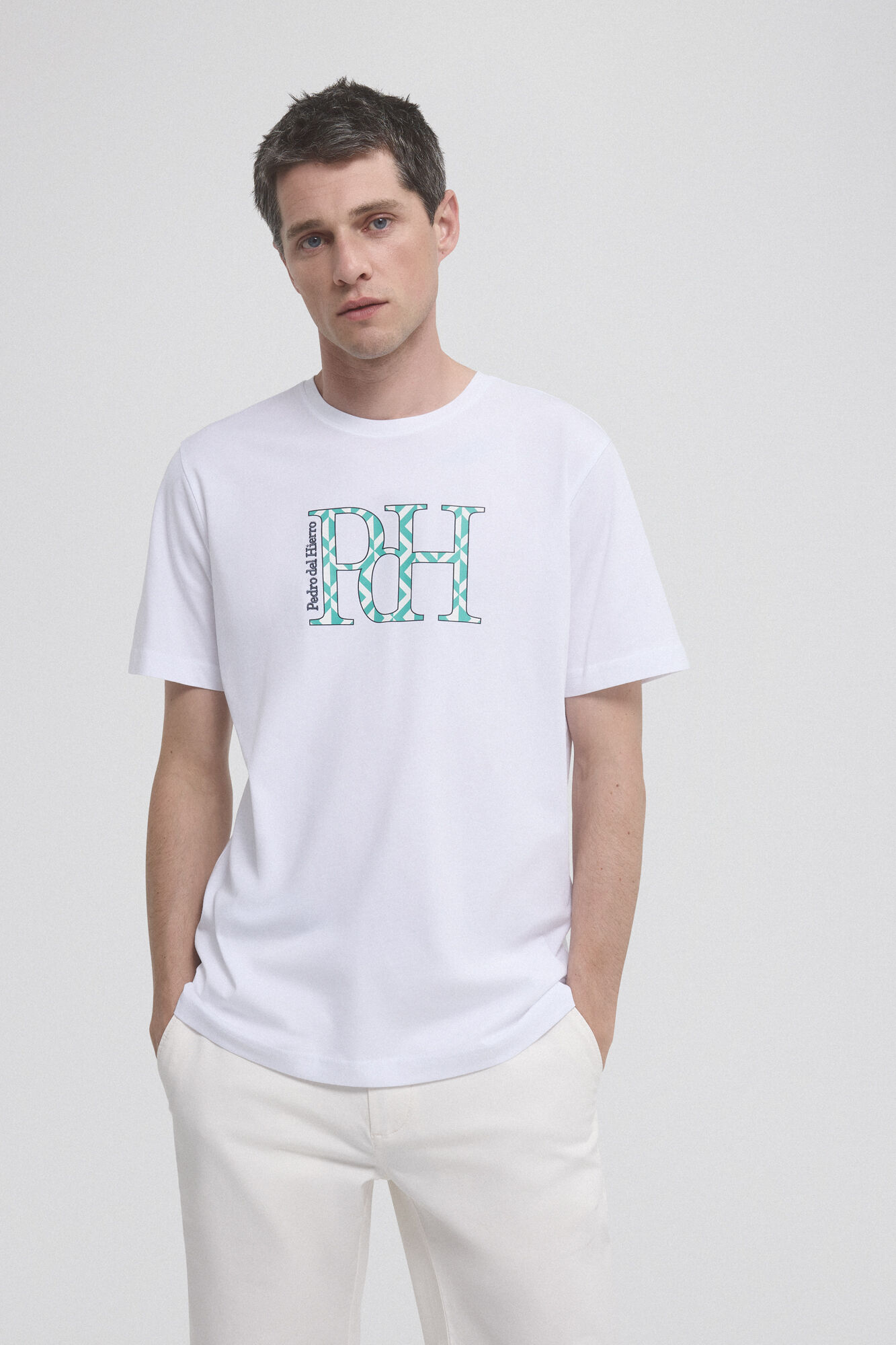 Pedro del Hierro Logo print T-shirt White