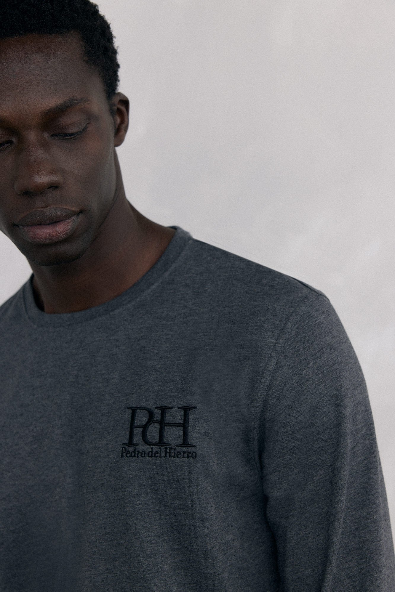 Pedro del Hierro Jersey-knit and cloth pyjama set Grey