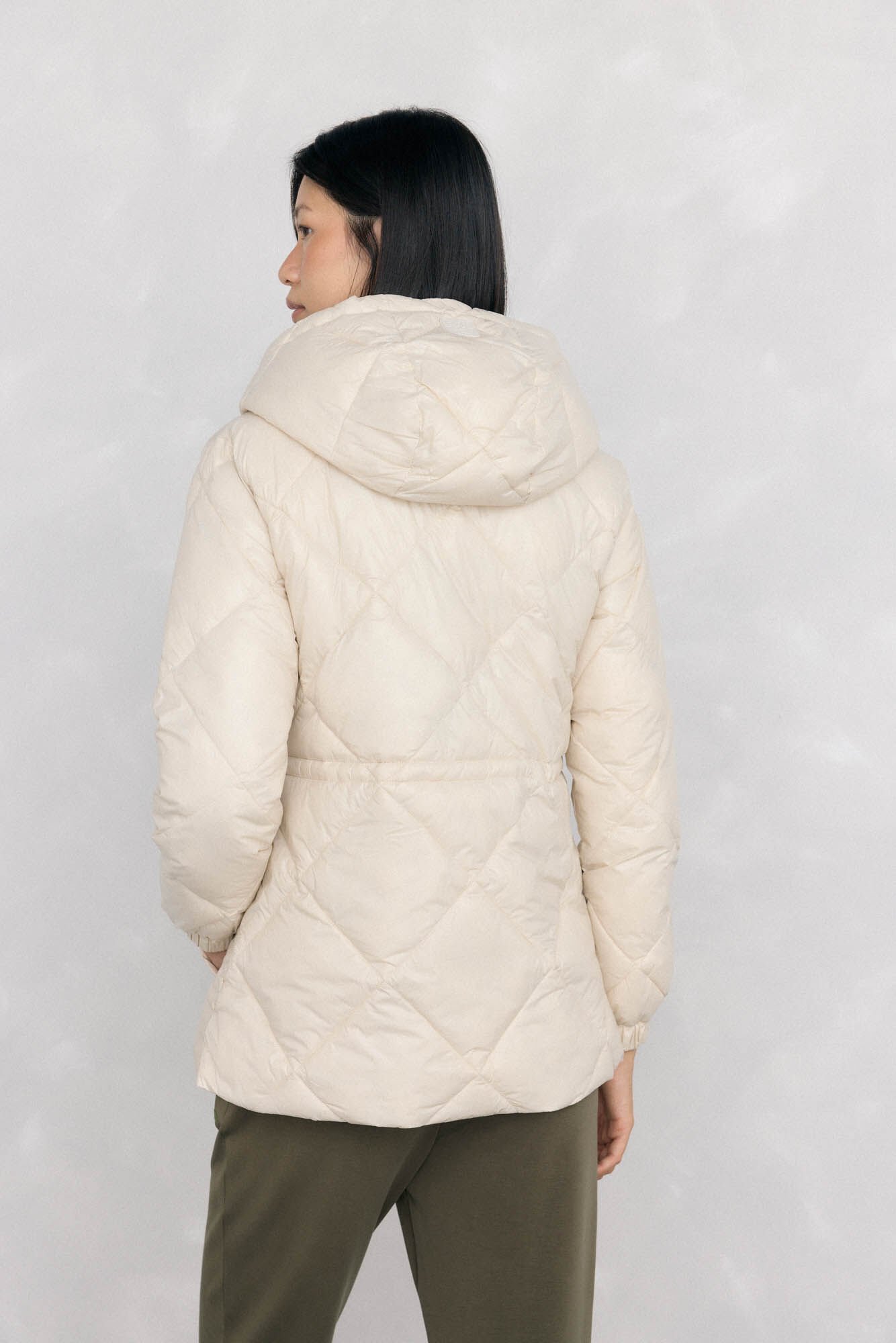 Pedro del Hierro Parka acolchada capucha Crudo