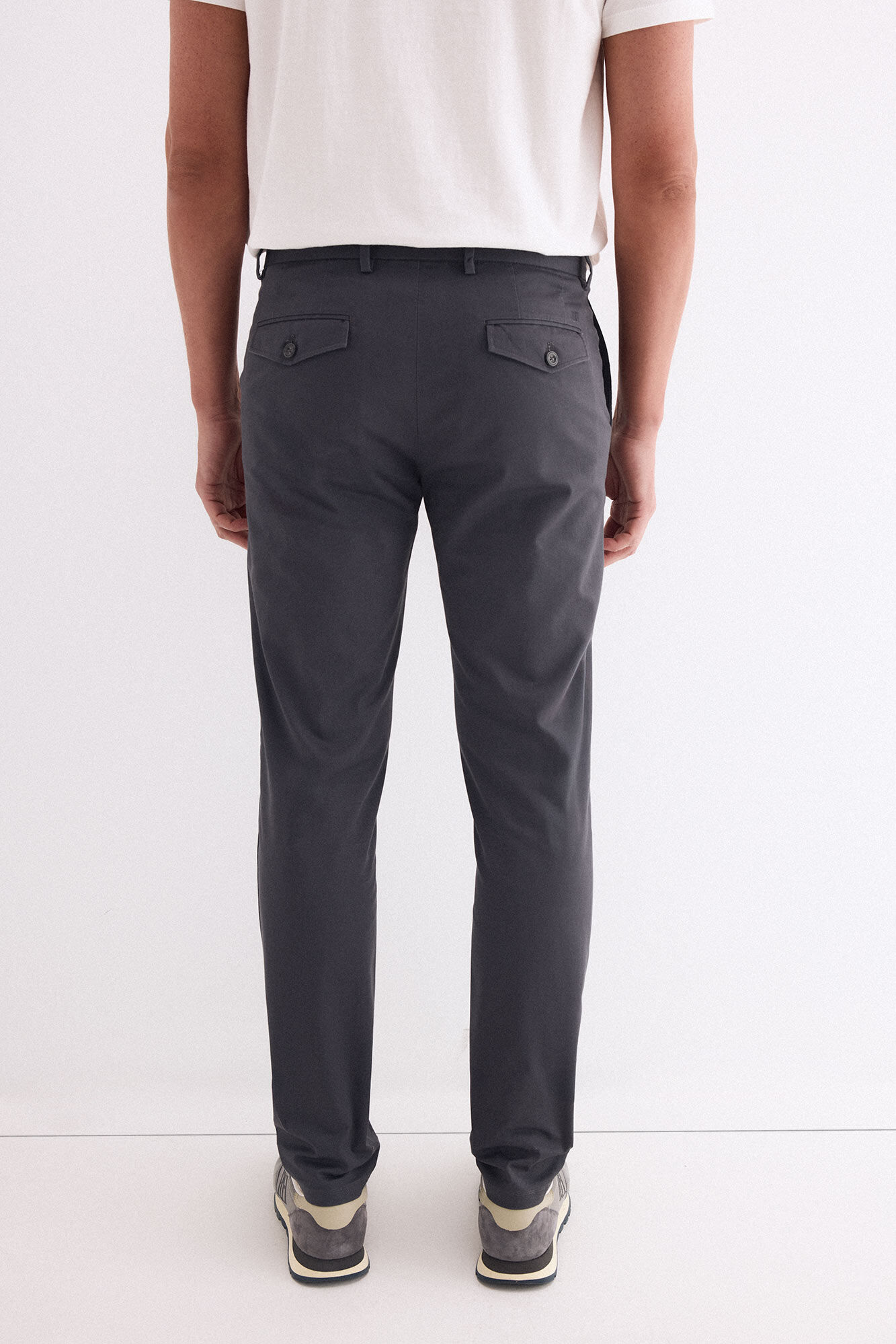 Pedro del Hierro Printed slim fit chinos Grey
