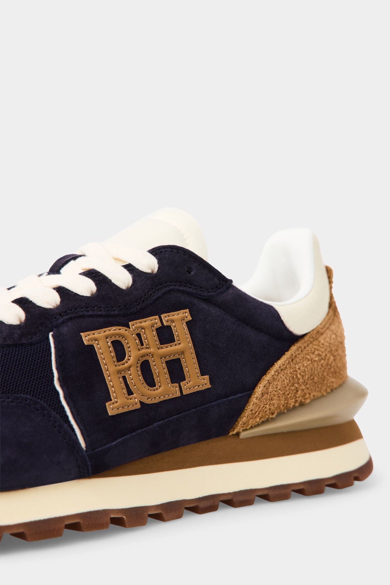 Pedro del Hierro Combined leather trainers