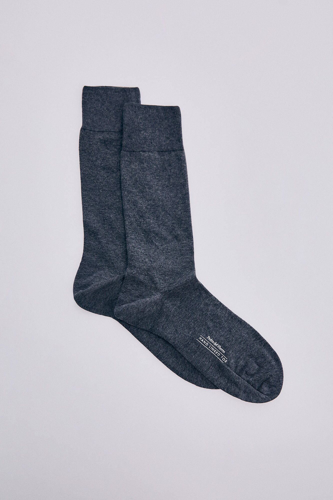 Pedro del Hierro Calcetin liso elastico Gris
