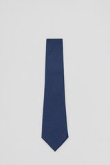 Pedro del Hierro Natural silk tie Blue