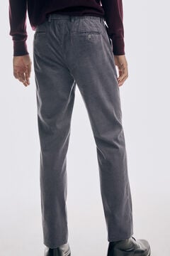 Pedro del Hierro Pantalón chino pana premium flex regular Grey