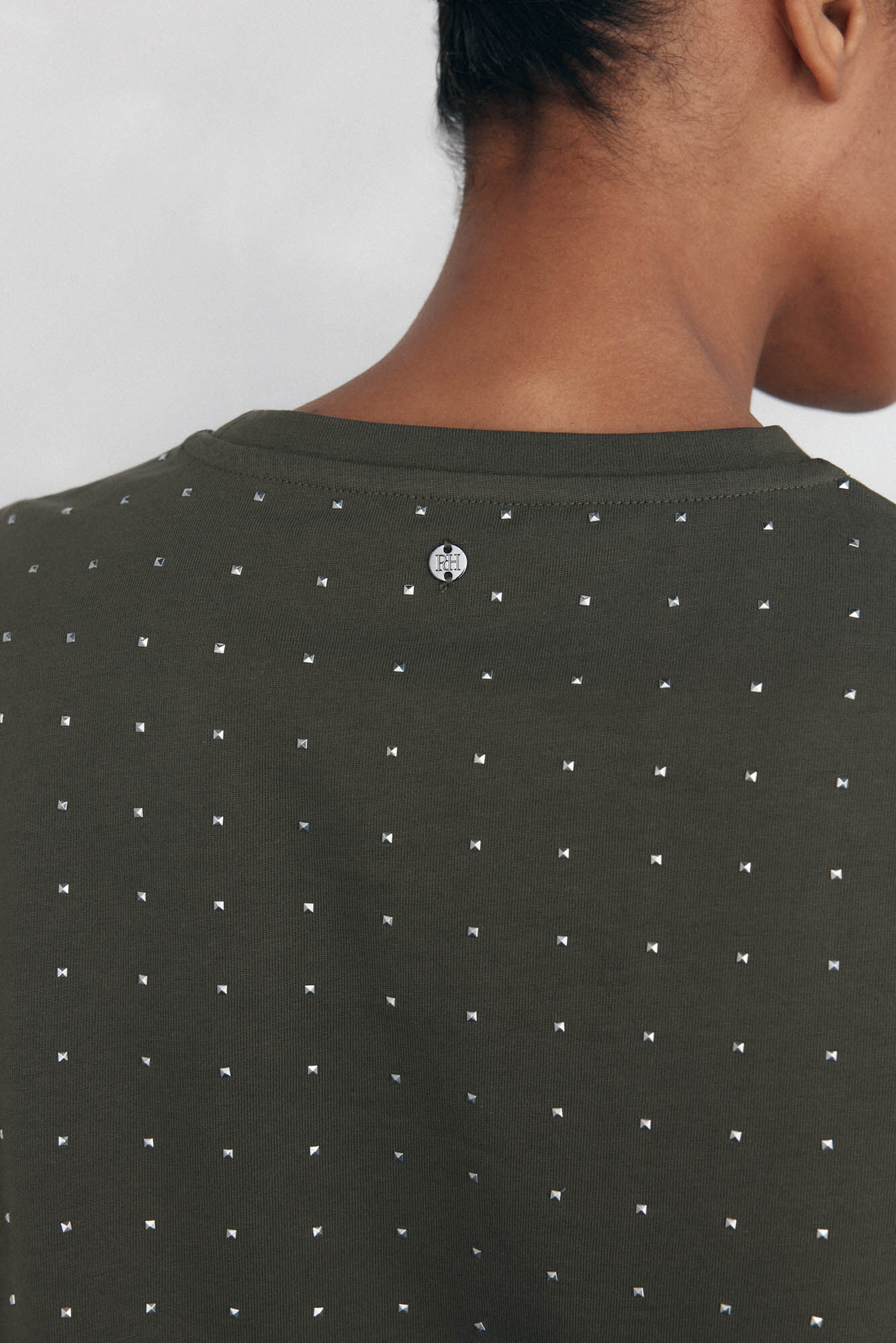 Pedro del Hierro Mini studded t-shirt Green