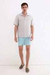 Pedro del Hierro Printed logo micro swimwear Green
