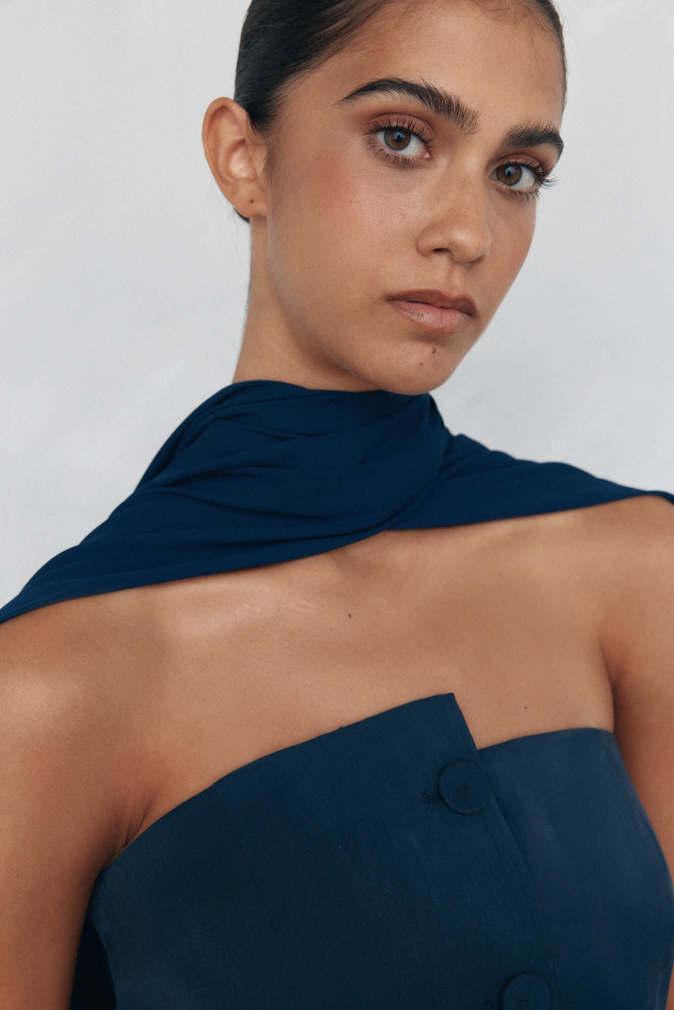 Pedro del Hierro Party shawl Blue