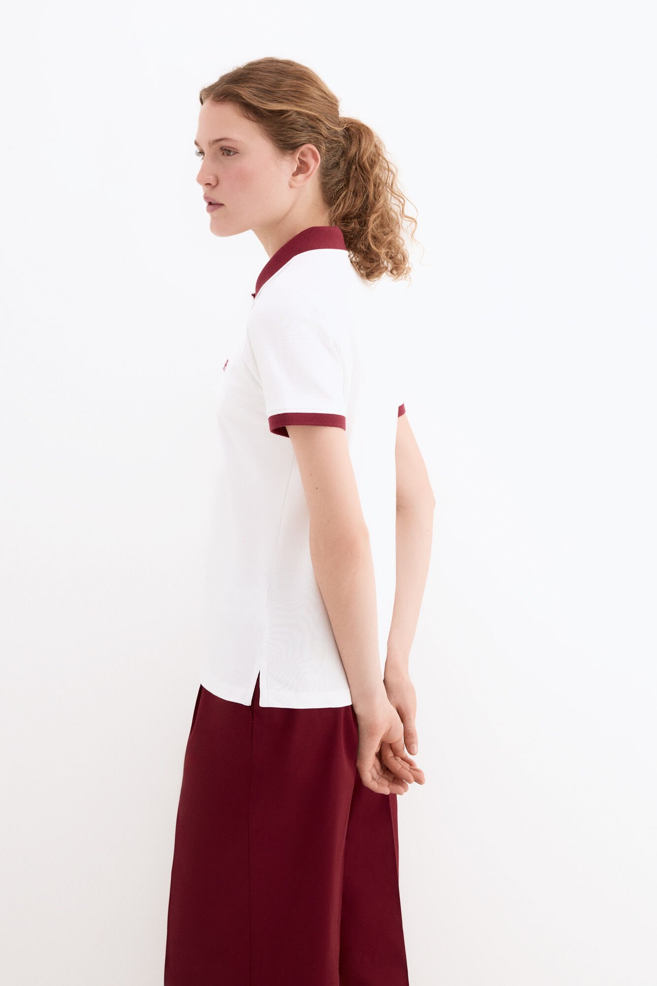 Pedro del Hierro Short sleeve polo shirt White