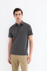 Pedro del Hierro Mercerized polo shirt Grey