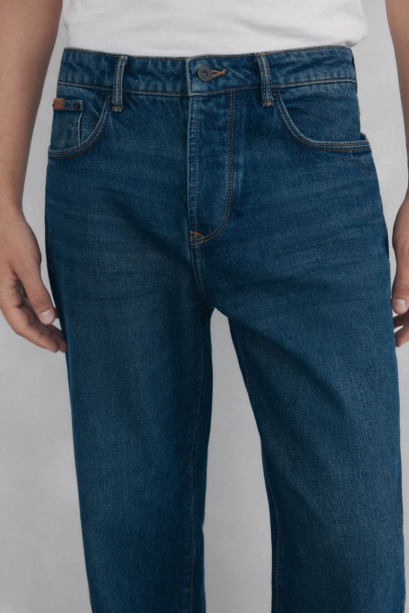 Pedro del Hierro Straight-fit jeans Blue