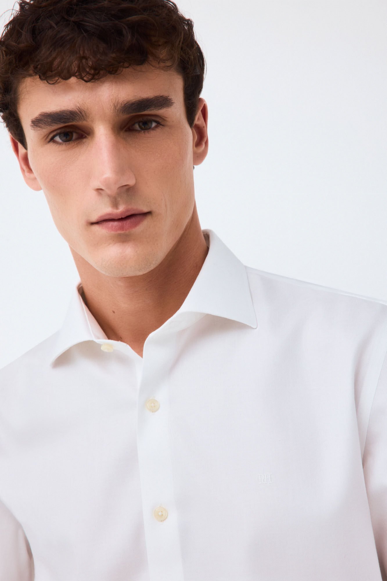Pedro del Hierro Non-iron + anti-stain structure dress shirt