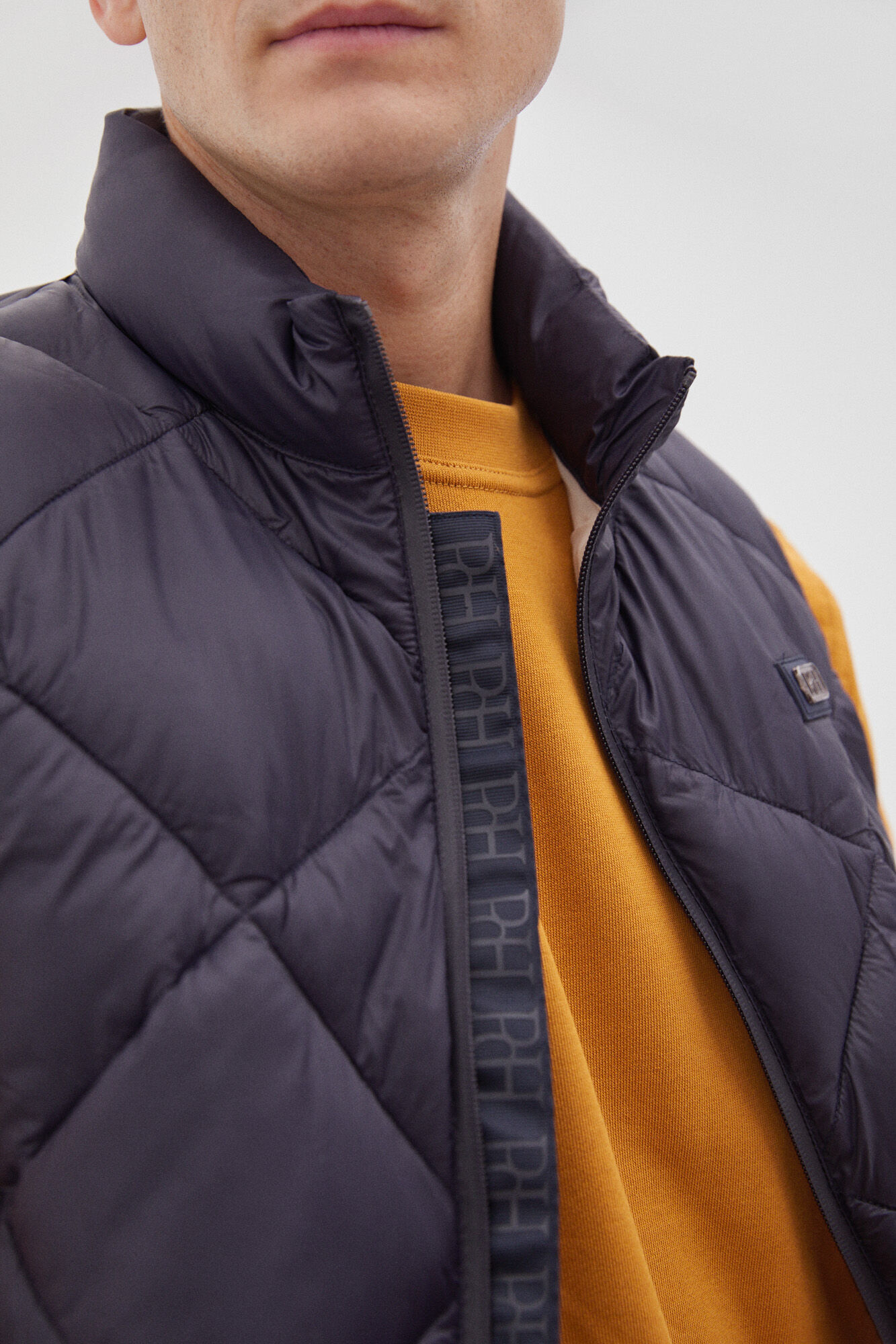 Pedro del Hierro Chaleco de rombos Azul