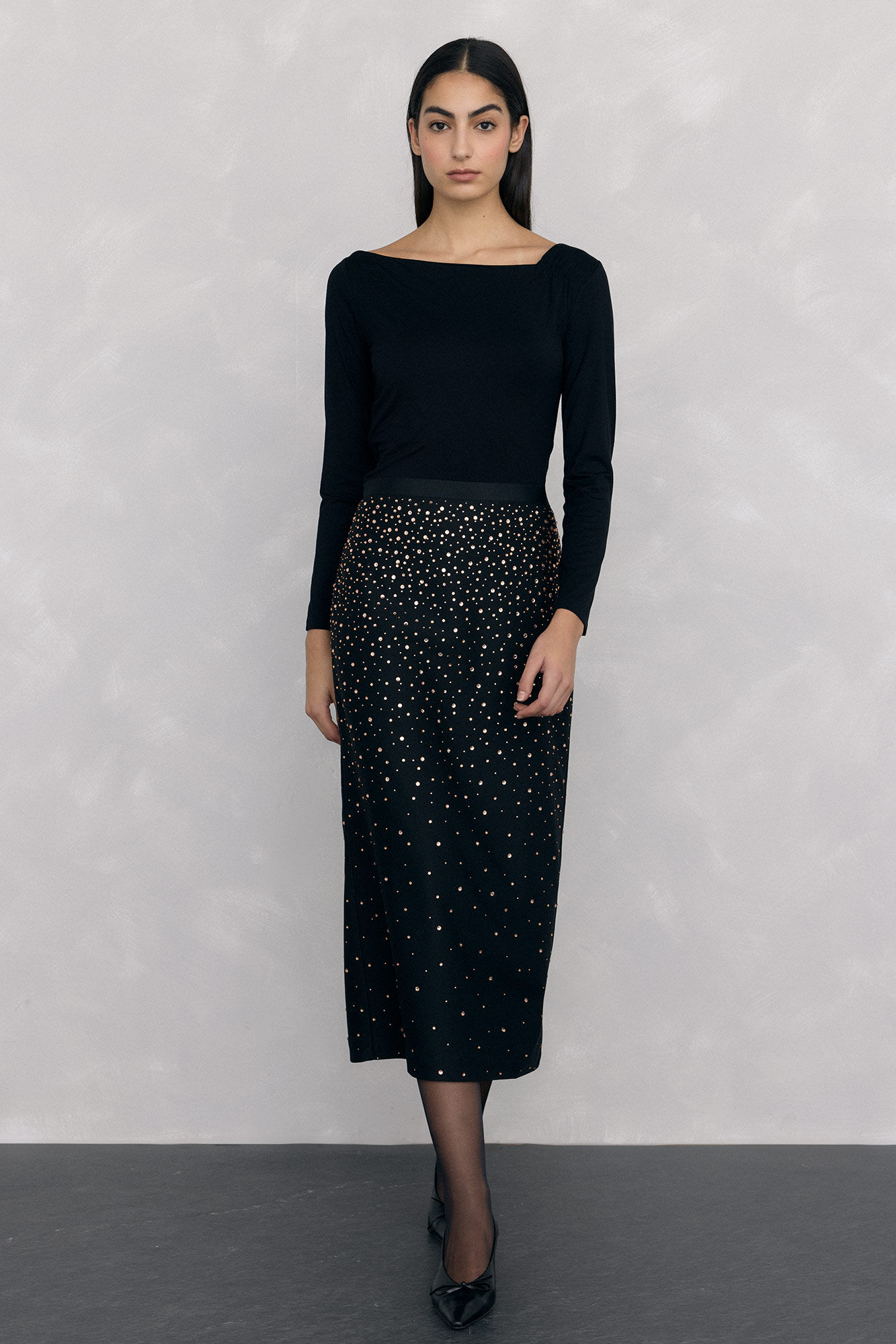 Pedro del Hierro Pencil skirt in fantasy fabric
