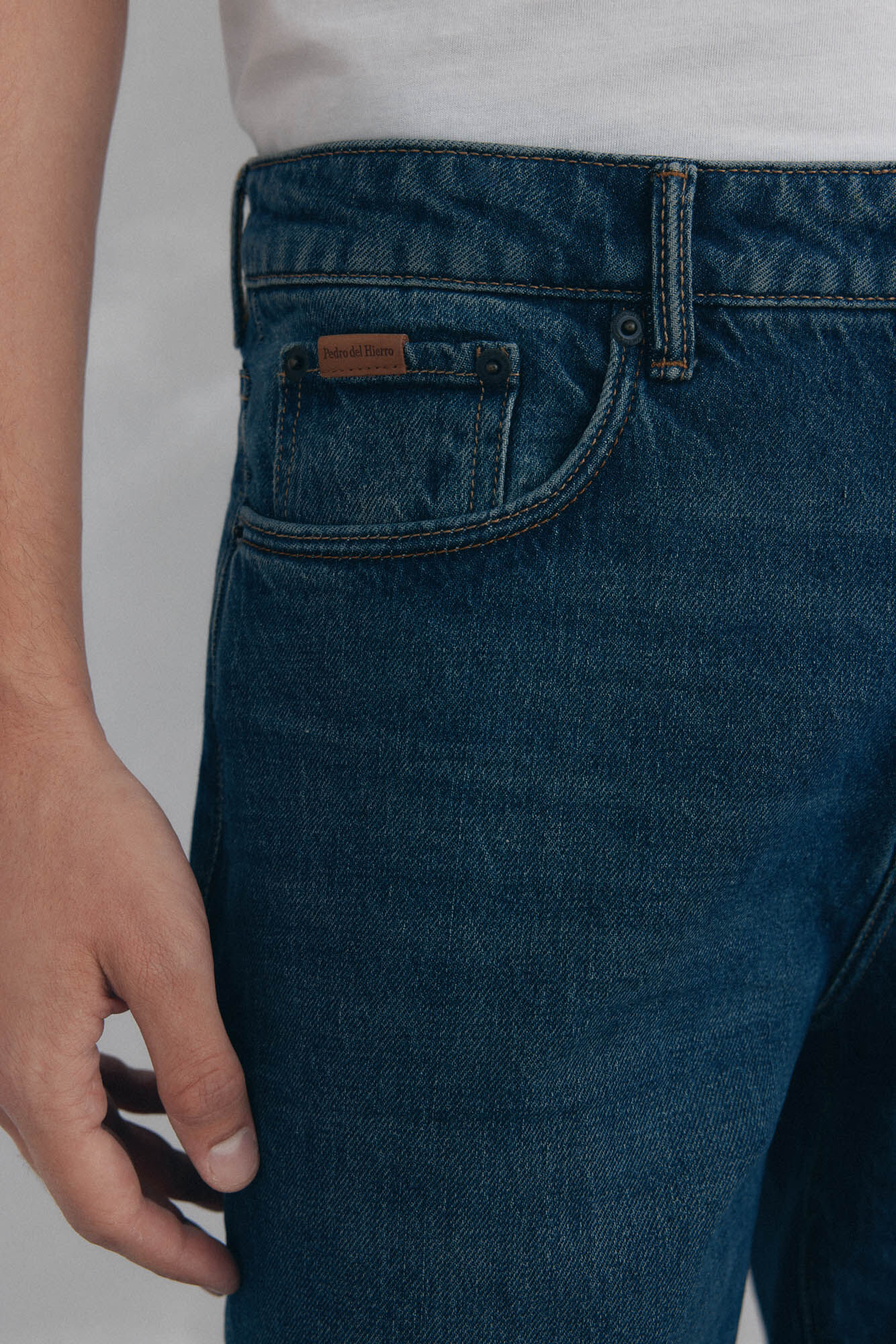 Pedro del Hierro Straight-fit jeans Blue