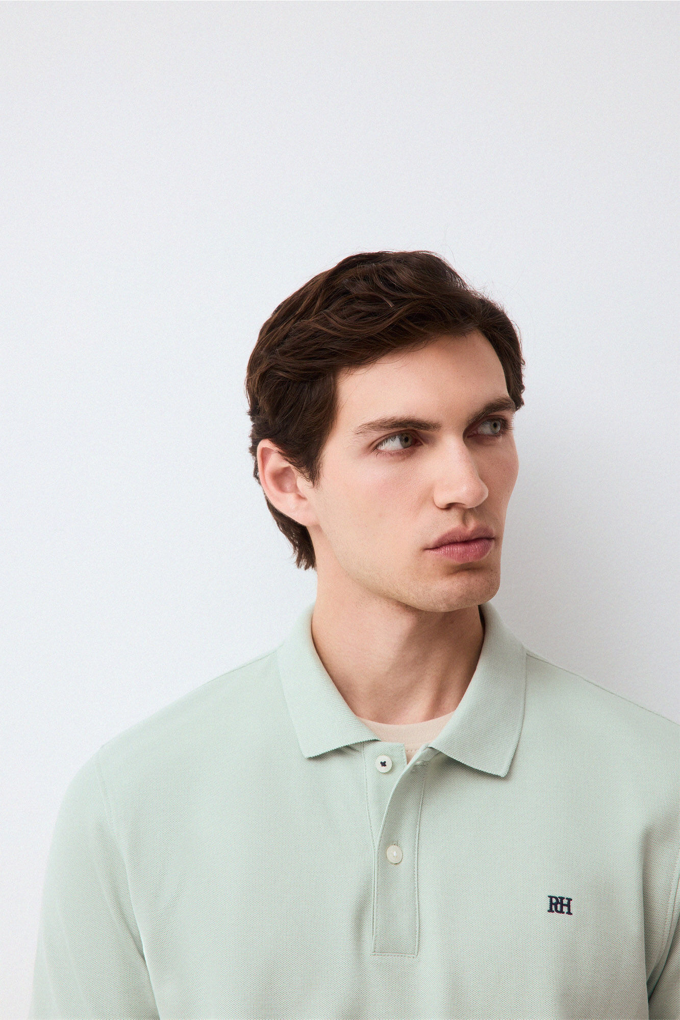 Pedro del Hierro Piqu&eacute; slim fit polo shirt Blue