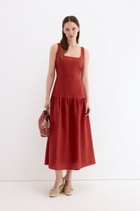 Pedro del Hierro Vestido midi lino