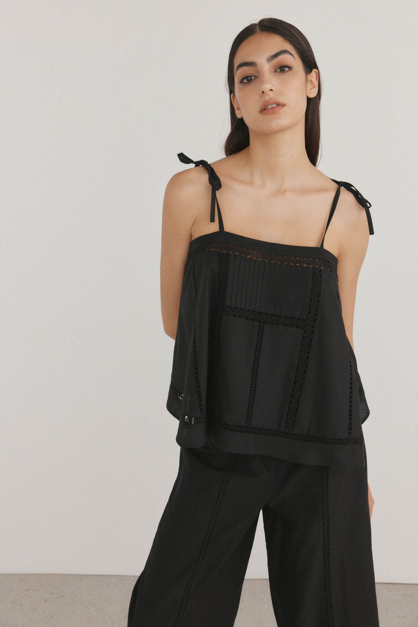 Pedro del Hierro straps top with peaks