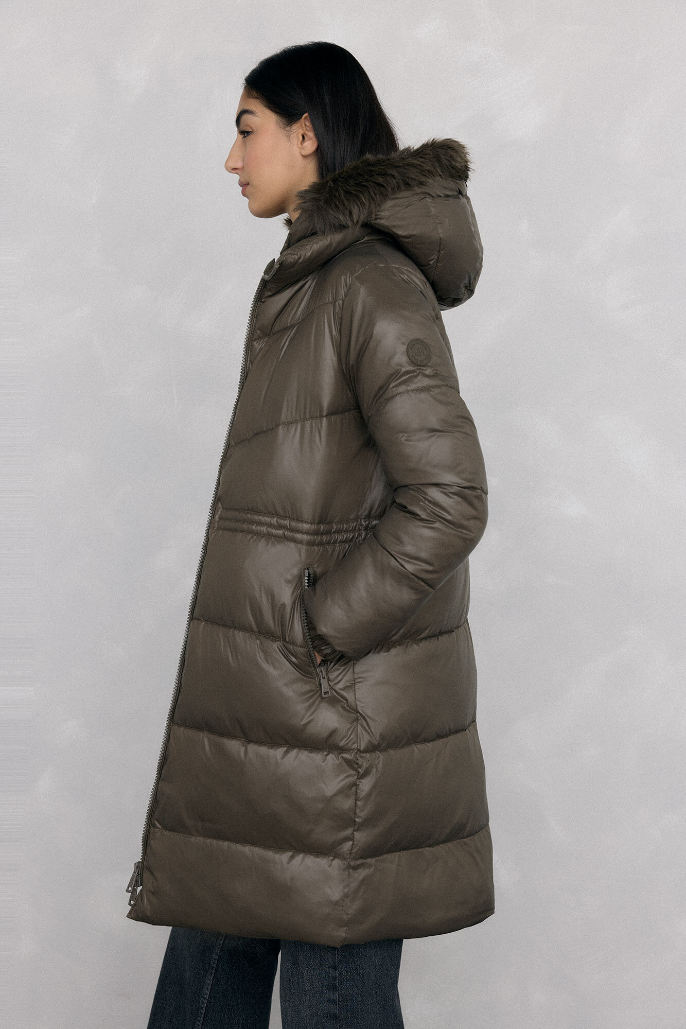 Pedro del Hierro Long hooded parka