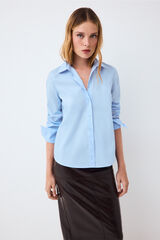 Pedro del Hierro Easy iron basic shirt Blue