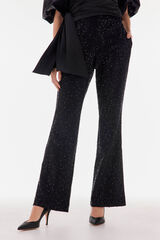 TFP by Tamara Falcó Sequinned trousers Black