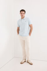 Pedro del Hierro Basic piqu&eacute; polo shirt Blue