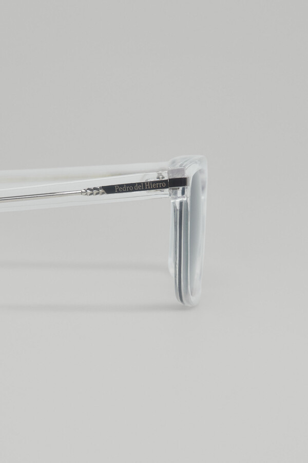 Pedro del Hierro Rectangular plastic glasses White