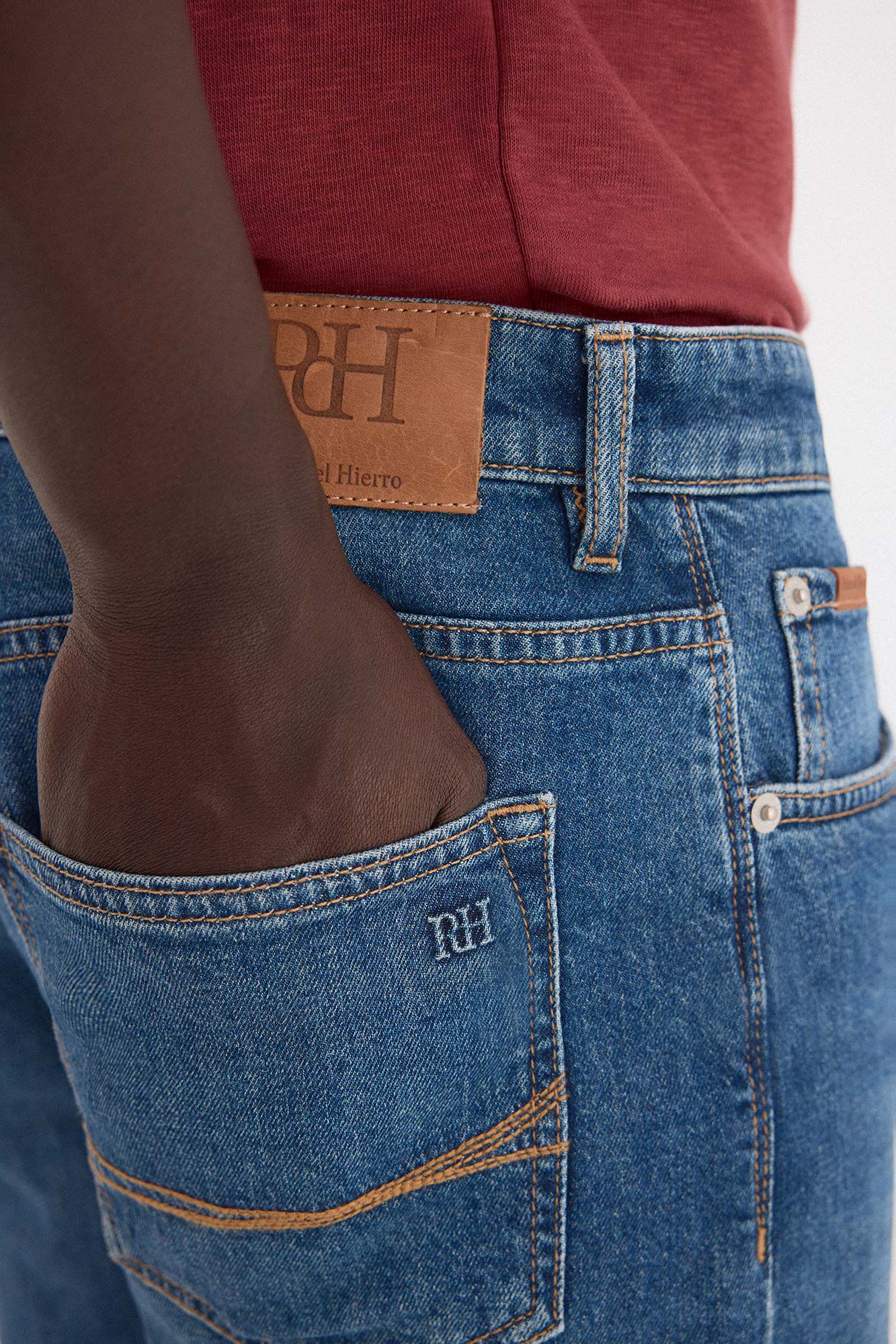 Pedro del Hierro Bermuda denim regular Azul
