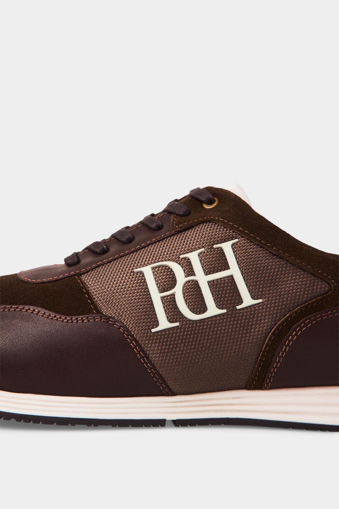 Pedro del Hierro Rubber sole icon sneaker Brown