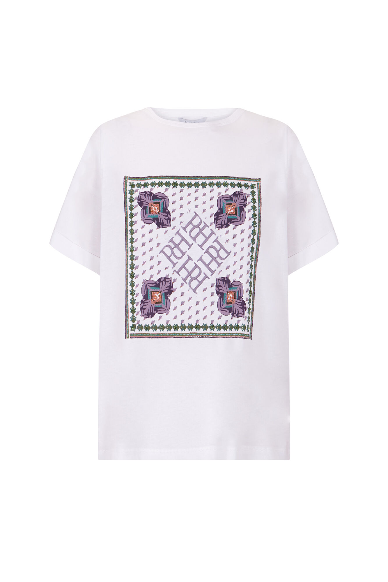 Pedro del Hierro Camiseta basica logo Crudo