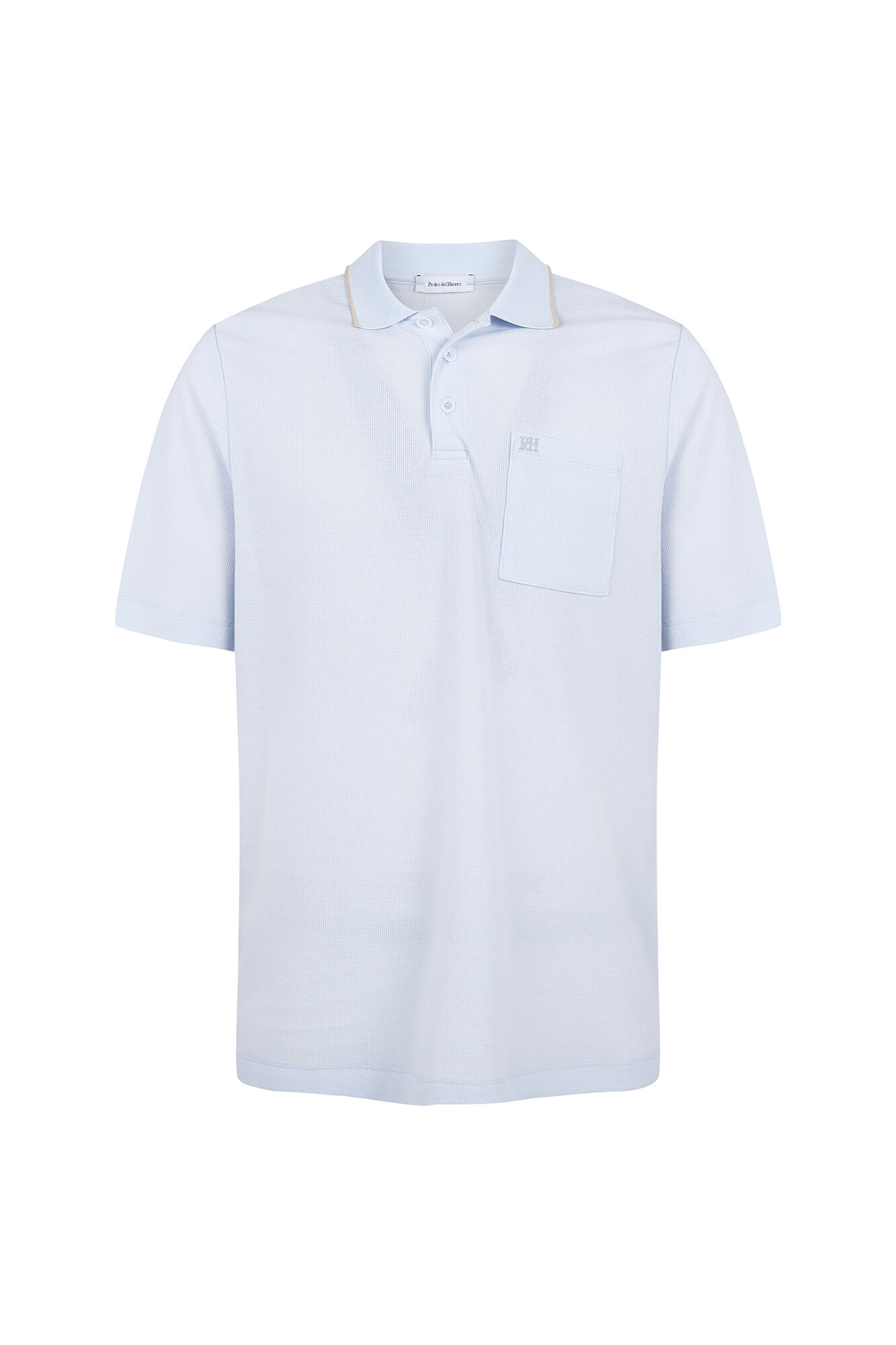 Pedro del Hierro Polo com textura Azul