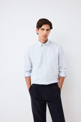 Pedro del Hierro Striped shirt Blue