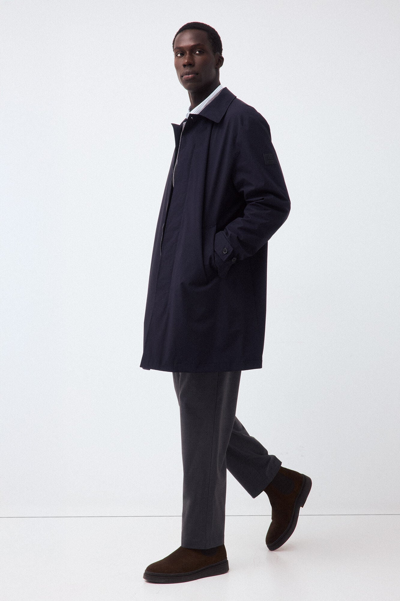 Pedro del Hierro Technical trench Blue