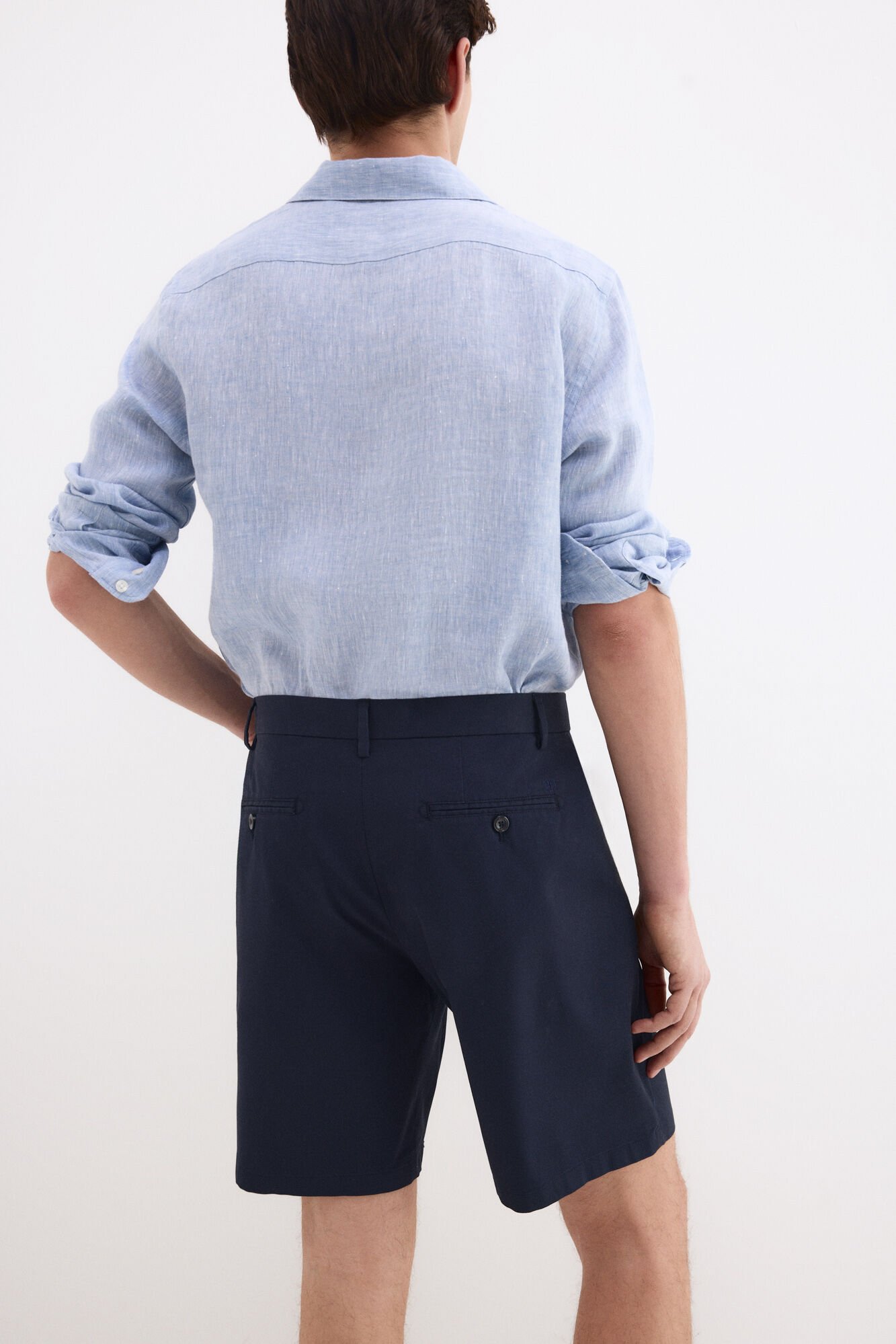 Pedro del Hierro Structured Bermuda shorts Blue