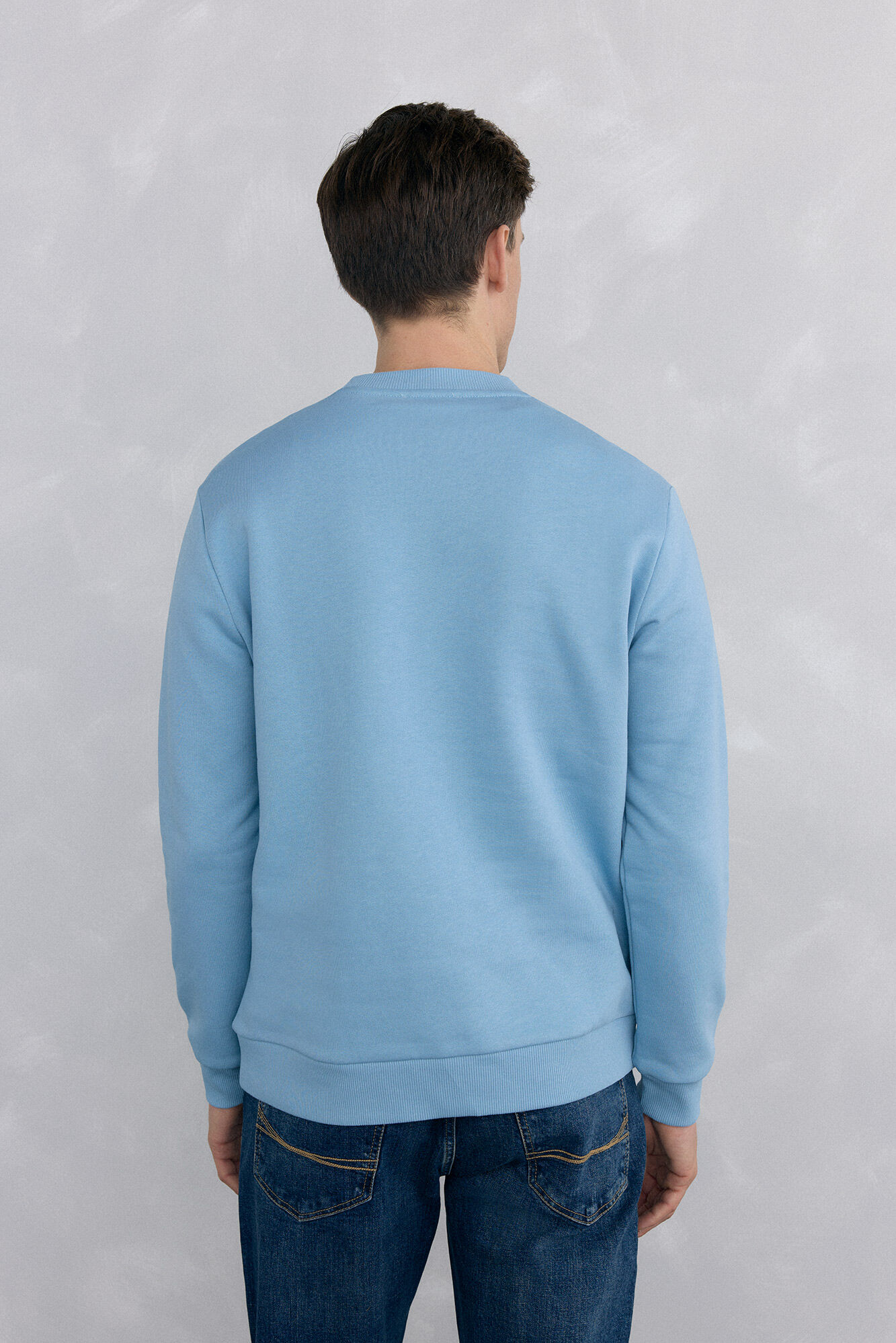 Pedro del Hierro Logo crew neck sweatshirt Blue