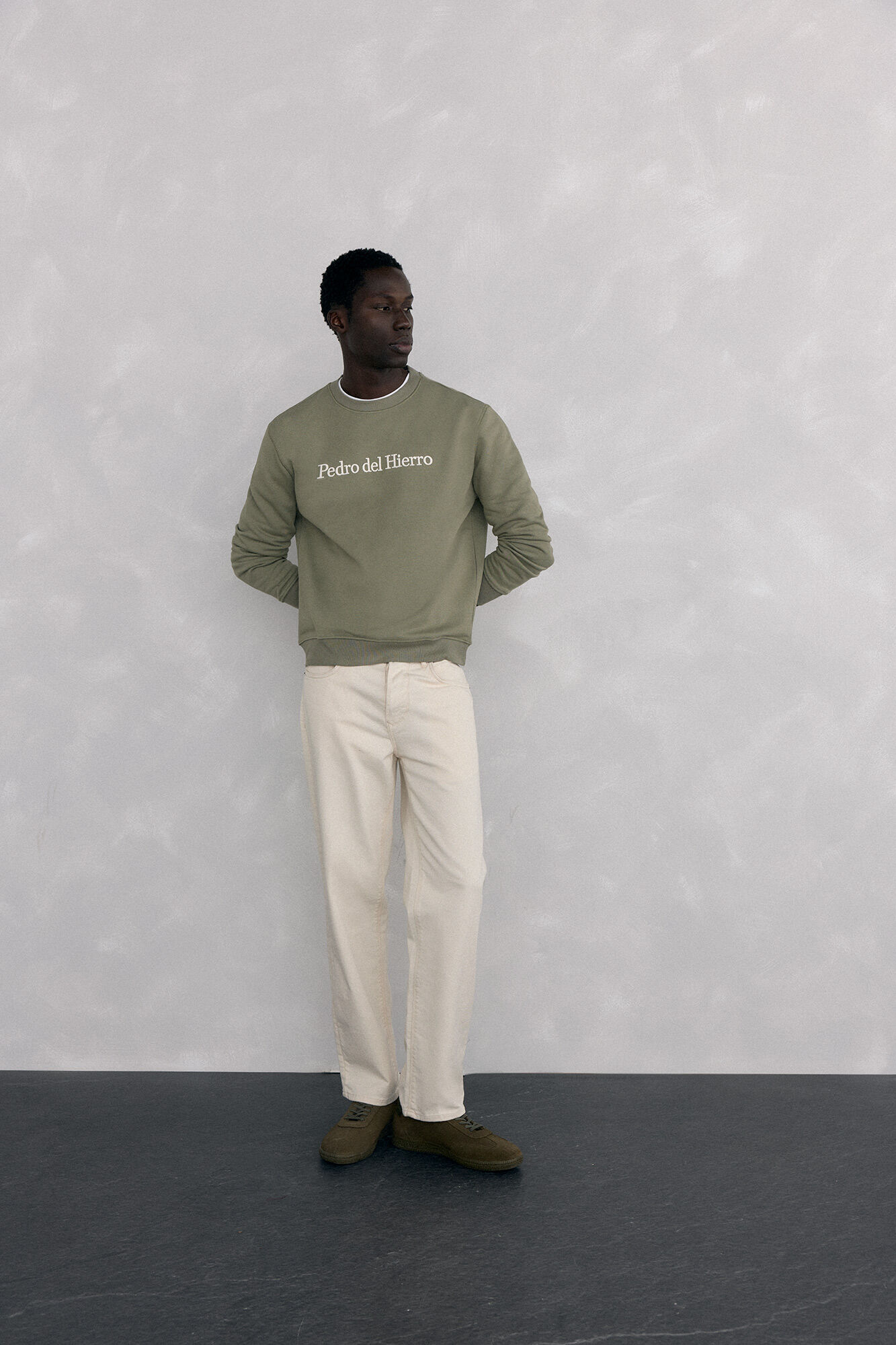 Pedro del Hierro Sweatshirt logo crew neck